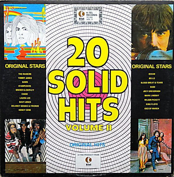 20 Solid Hits Volume II - 1971- Country Rock, Pop Rock (Vinyl) The Raiders, Mark Lindsay , Wilson Pickett +