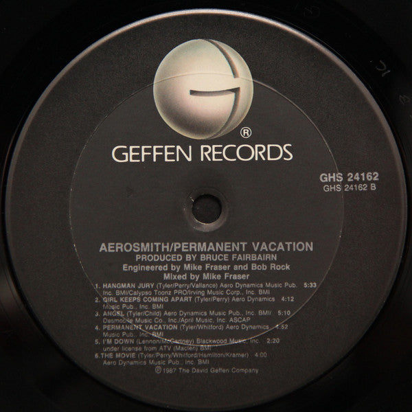 Aerosmith – Permanent Vacation - 1987 - Hard Rock (vinyl) Near Mint w/ sleeve