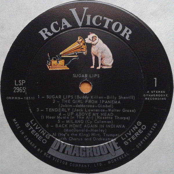 Al Hirt – Sugar Lips Canada Released: 1964 Genre: Jazz, Latin, Blues, Pop, Stage & Screen (Vinyl)