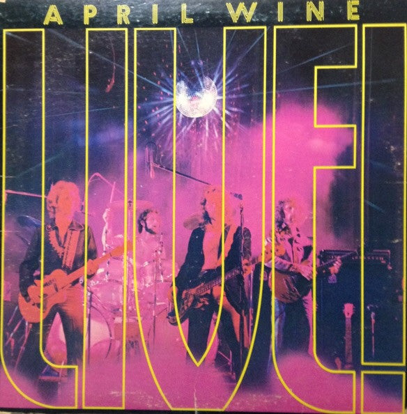 April Wine – April Wine Live - 1974 Classic Rock (Clearance Vinyl) lots of marks - guaranteed though