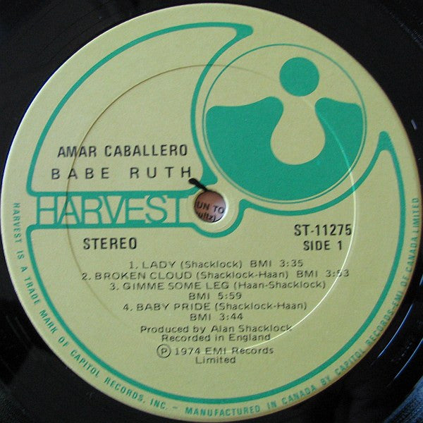 Babe Ruth – Amar Caballero -1974 - Classic Rock (UK IMPORT VINYL)