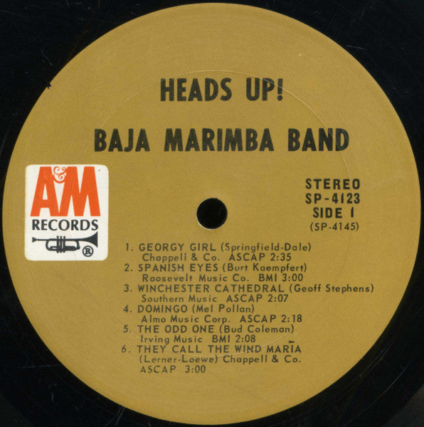 Baja Marimba Band – Heads Up!-1967=Latin Jazz (Clearance Vinyl)
