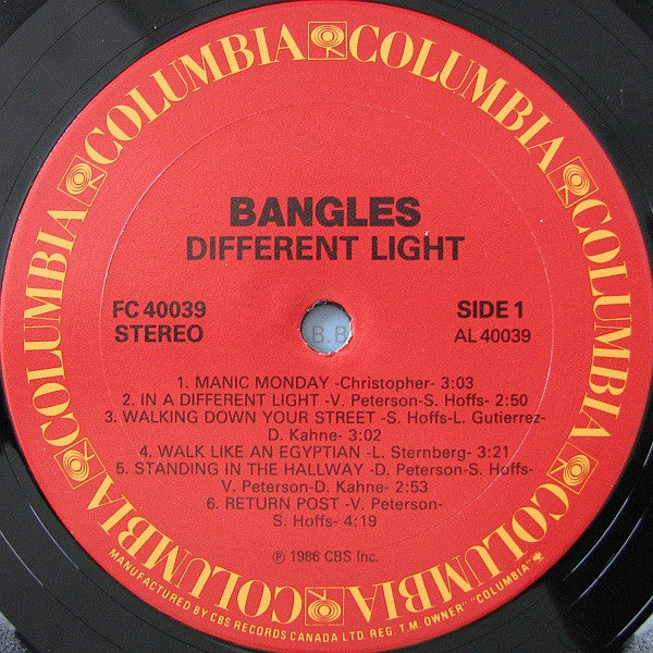 Bangles - Different Light - 1986 - Pop Rock (vinyl) Mint Copy !