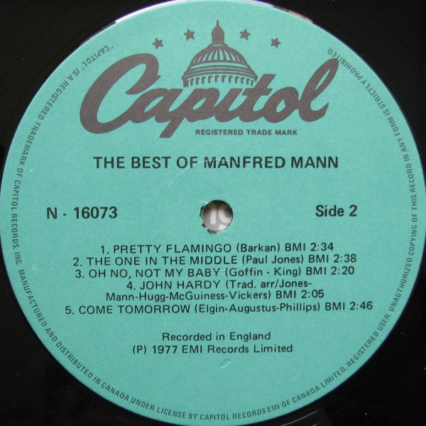 Manfred Mann – The Best Of Manfred Mann -1980- Beat, Rhythm & Blues ( vinyl )