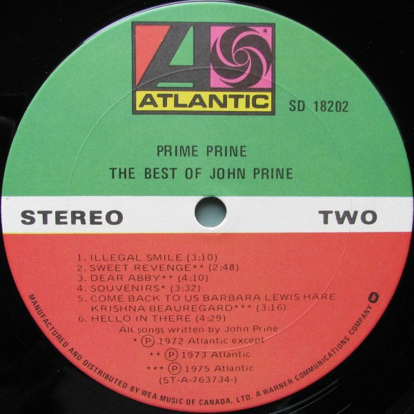 John Prine - The Best of John Prine - 1976 Folk (vinyl)