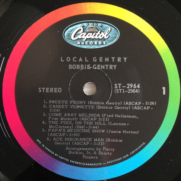 Bobbie Gentry – Local Gentry - 1968- Folk, World, & Country Style: Country (vinyl)