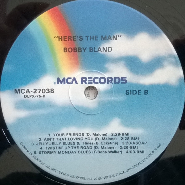 Bobby Bland – Here's The Man - 1980-Blues Style: Rhythm & Blues, Soul (vinyl)