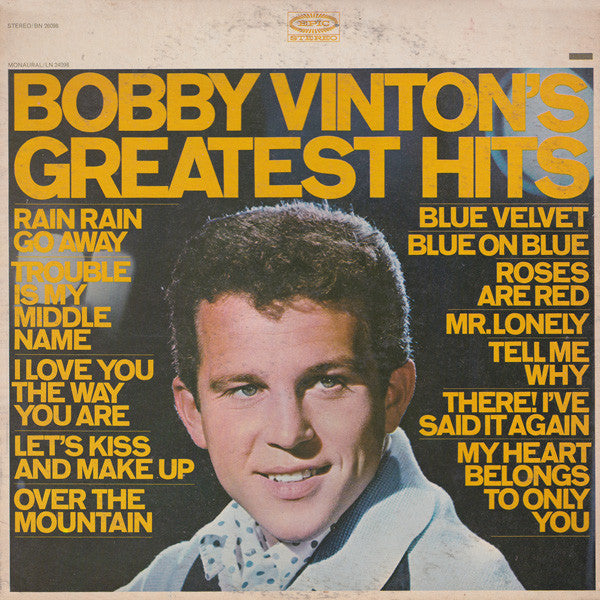 Bobby Vinton – Bobby Vinton's Greatest Hits - Pop , Ballad (vinyl)