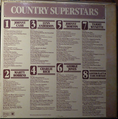 Country Superstars - 7 LPS-BOX SET - 1976- (Vinyl) Amazing Shape ! Great artists !
