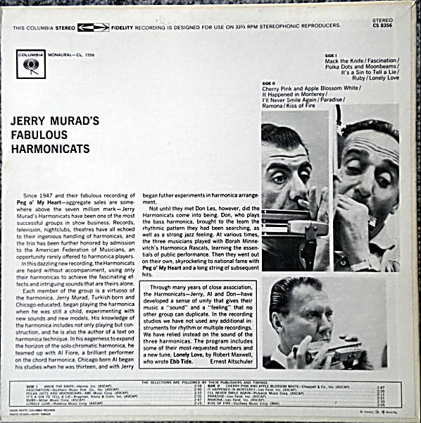 Jerry Murad's Fabulous Harmonicats – Cherry Pink And Apple Blossom White - 1960- (Rare Vinyl)