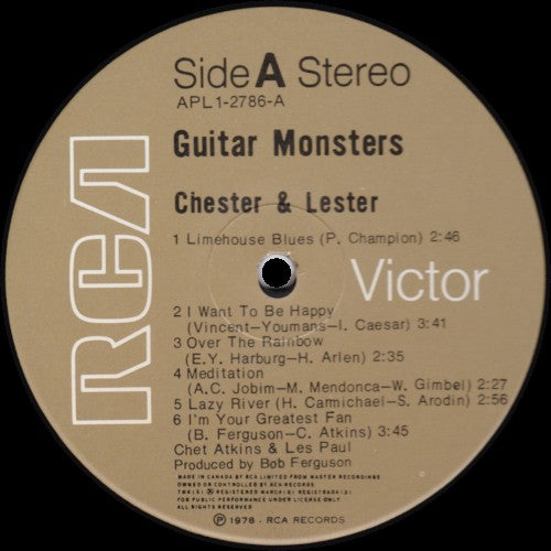 Chester And Lester – Guitar Monsters - 1978-Jazz, Folk, World, & Country (Rare Vinyl)