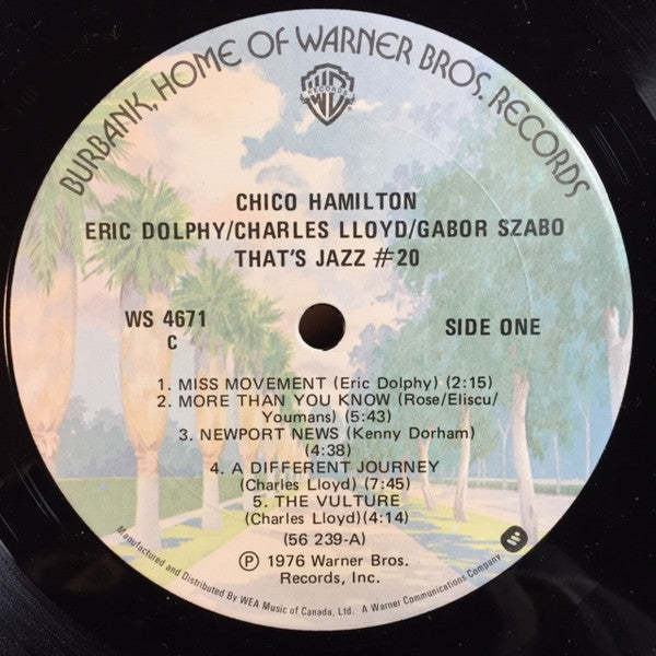 Chico Hamilton, Eric Dolphy, Charles Lloyd, Gabor Szabo – Chico Hamilton ,1976, Jazz (vinyl)