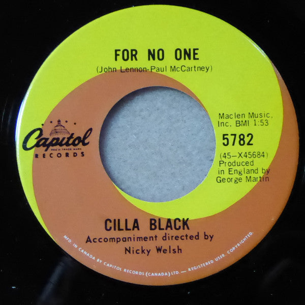 Cilla Black – A Fool Am I - 1966 Pop Vocal ( 45 Single )