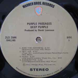 Deep Purple - Purple Passages - 2lps- 1972- Classic Rock, Hard Rock (Vinyl)