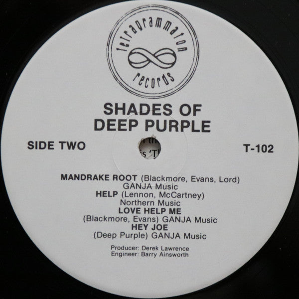 Deep Purple ‎– Shades Of Deep Purple -1968-Psychedelic Rock, Blues Rock, Hard Rock (vinyl) Near Mint