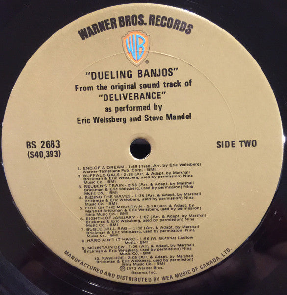 Eric Weissberg And Steve Mandel* – Dueling Banjos From The Original Sound Track Of D -1973- Folk, World, & Country Style: Bluegrass, Folk (Vinyl)