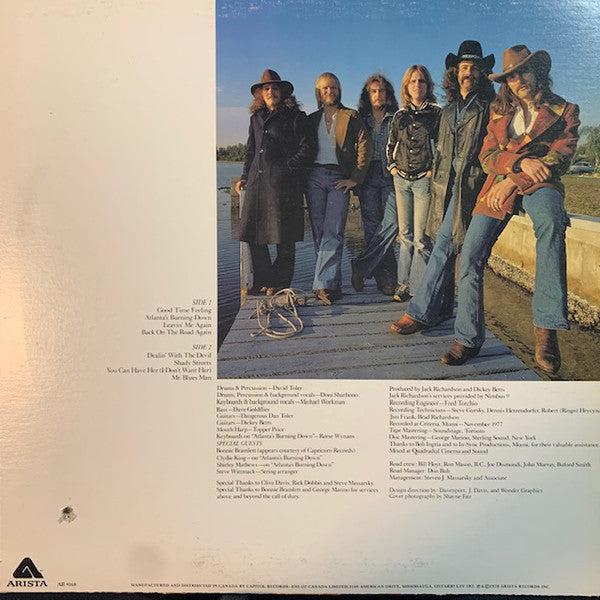 Dickey Betts & Great Southern – Atlanta's Burning Down - 1978 - Southern Rock (Vinyl)