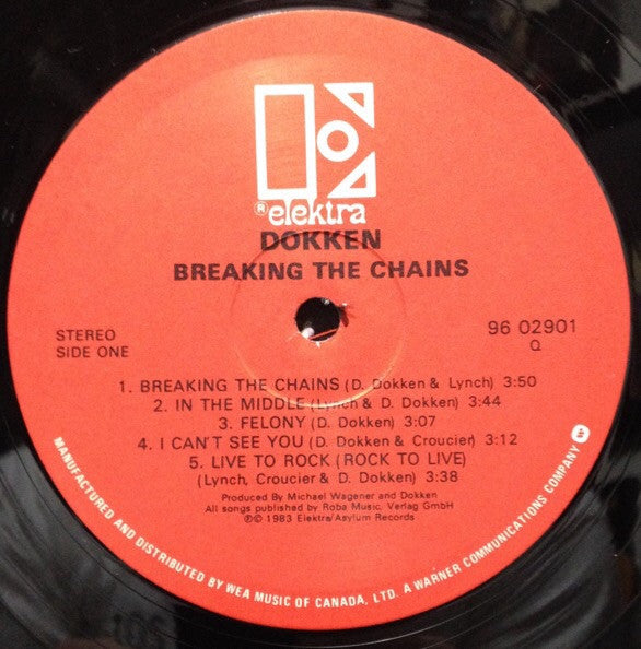 Dokken – Breaking the Chains (Heavy Metal / Hard Rock, Vinyl LP)