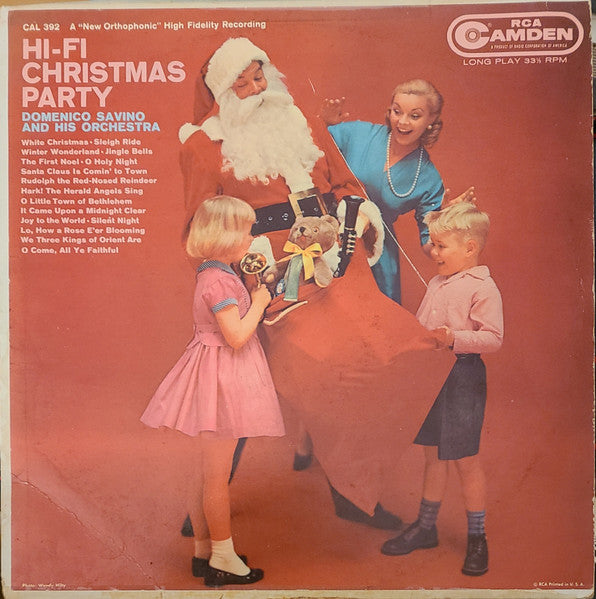DOMENICO SAVINO – Hi-Fi Christmas Party ,1957, Holiday, Easy Listening (vinyl) clearance