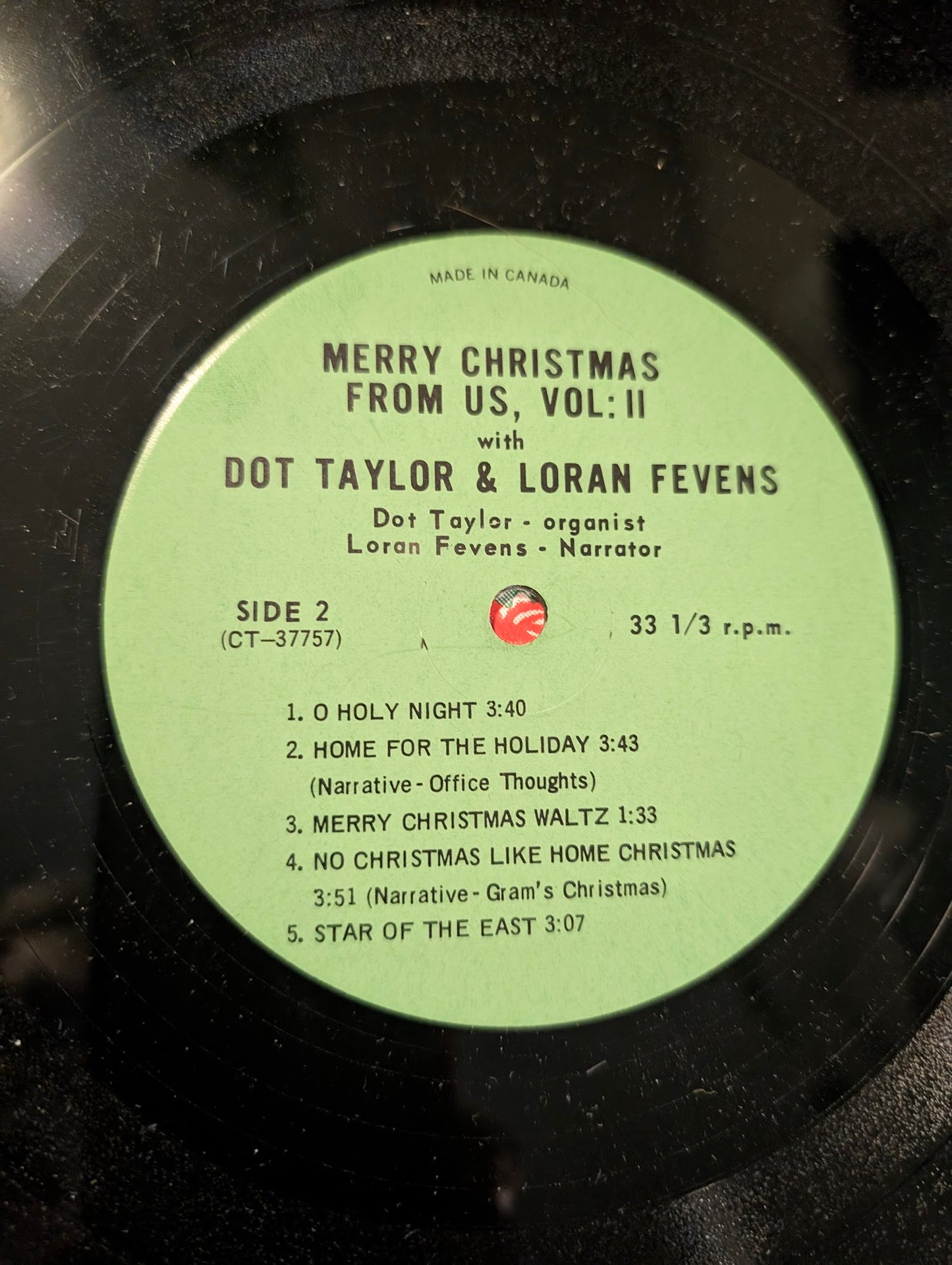 Dot Taylor And Loran Fevens – Merry Christmas From Us Vol II -Maritime , Christmas (Vinyl)