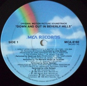 Down And Out In Beverly Hills (Original Motion Picture Soundtrack) 1986-Stage & Screen ,Soundtrack (vinyl)