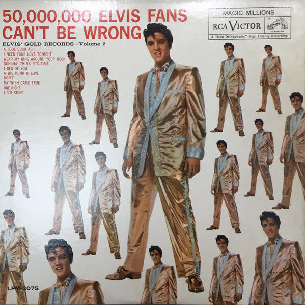 Elvis Presley – 50,000,000 Elvis Fans Can't Be Wrong - Elvis' Gold Records, Vol. 2 (vinyl)