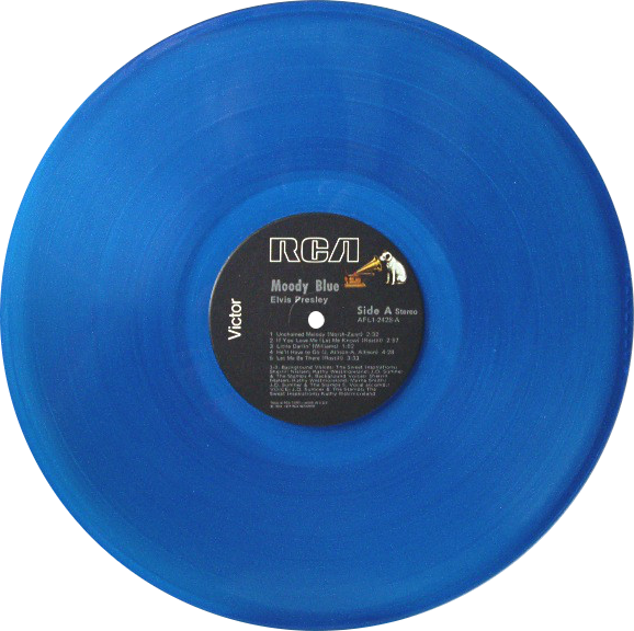 Elvis Presley – Moody Blue – Rare Blue Translucent Vinyl 1977