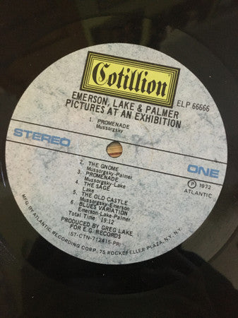 Emerson, Lake & Palmer – Pictures At An Exhibition -1971- Prog Rock, Symphonic Rock (Vinyl)