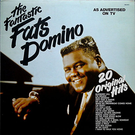 Fats Domino ‎– The Fantastic Fats Domino - 1977- Louisiana Blues, Piano Blues, Rhythm & Blues, Rock & Roll (clearance vinyl)