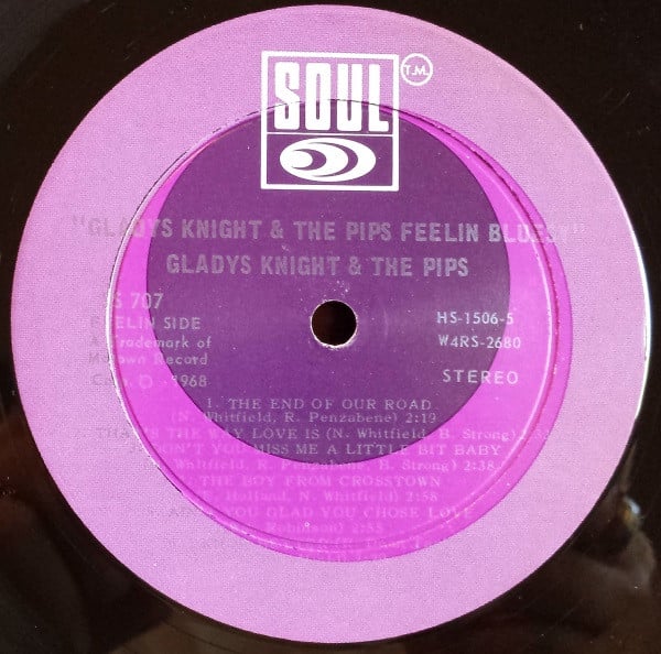 Gladys Knight & The Pips – Feelin' Bluesy -1968- Rhythm & Blues, Soul (vinyl)