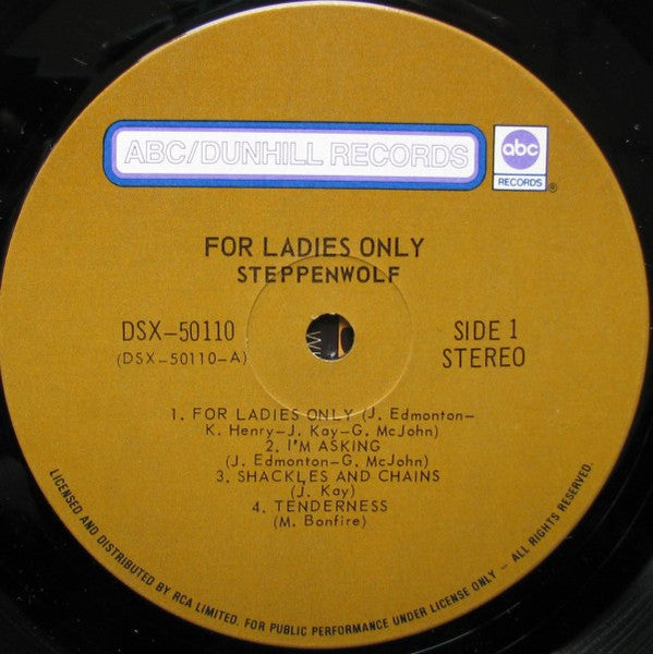 Steppenwolf: For Ladies Only -1971- Garage Rock ( vinyl ) Bargain Bin