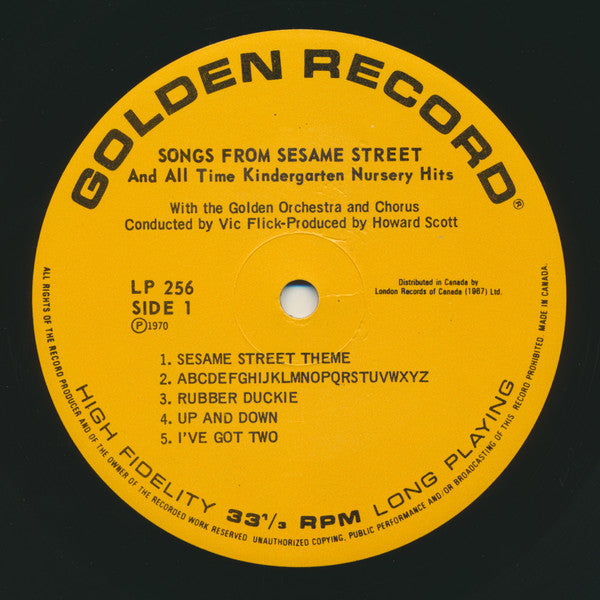 Golden Orchestra And Chorus – Songs From Sesame Street And All Time Kindergarten Nursery Hits