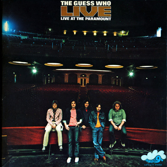 Guess Who ‎– Live At The Paramount -  1972- Classic Rock ( Clearance Vinyl ) some marks