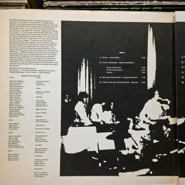 Halifax School Board Music Department Orchestra / Halifax School Board Music Department Jazz Band – Symphony & Jazz 1974-Jazz, Classical <Maritimes (Vinyl)