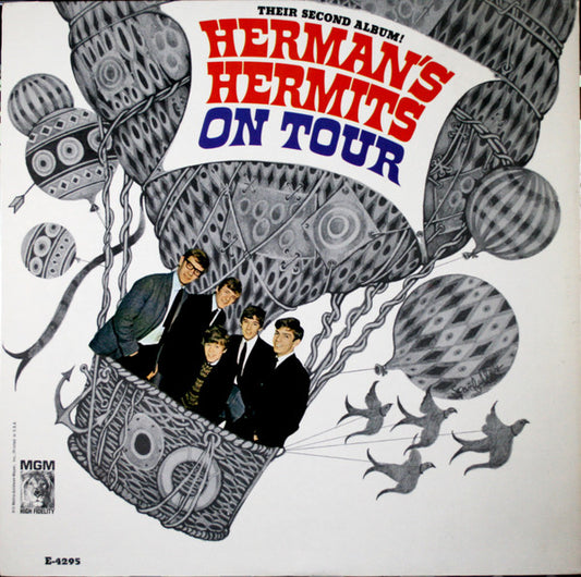 Herman's Hermits ‎– Their Second Album! Herman's Hermits On Tour-1966 Pop Rock ( clearance vinyl)