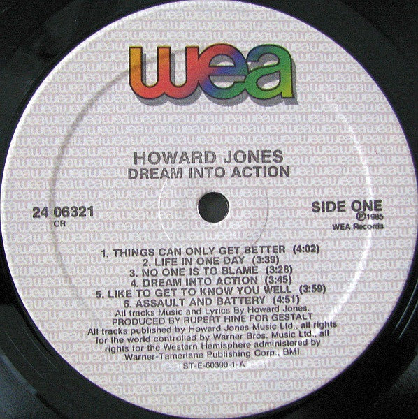 Howard Jones – Dream Into Action -1985 - Synth-pop (vinyl)