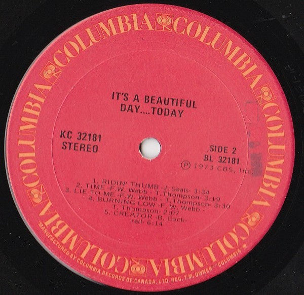 It’s a Beautiful Day – It’s a Beautiful Day…Today (Rock/Blues‑Rock, Vinyl LP) KC‑32181