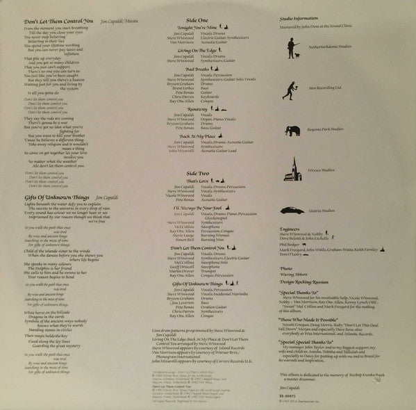 Jim Capaldi – Fierce Heart - 1983-Rock Style:Blues Rock, Rock & Roll, Classic Rock (vinyl)