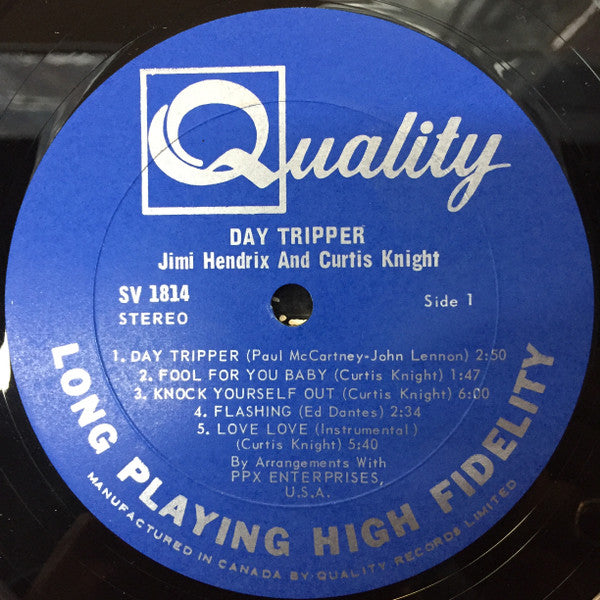 Jimi Hendrix & Curtis Knight – Day Tripper 1968 Rock, Funk / Soul Style: Psychedelic Rock, Funk (Vinyl) scuffing on vinyl