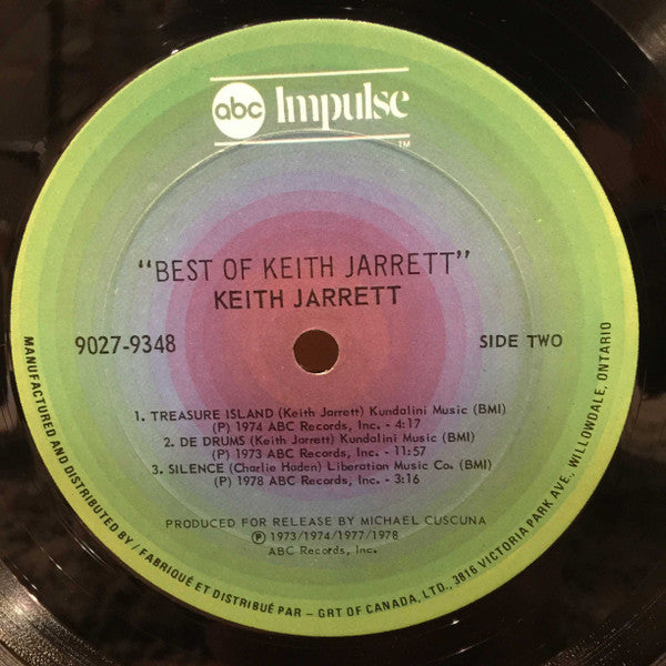 Keith Jarrett – Best Of Keith Jarrett -1978- Jazz (Vinyl) Mint Copy