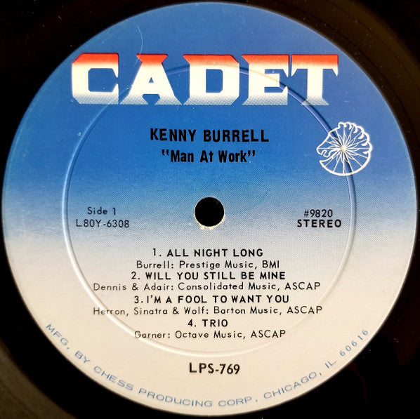 Kenny Burrell – Man At Work 1966 -Jazz Style: Hard Bop (Rare Vinyl)