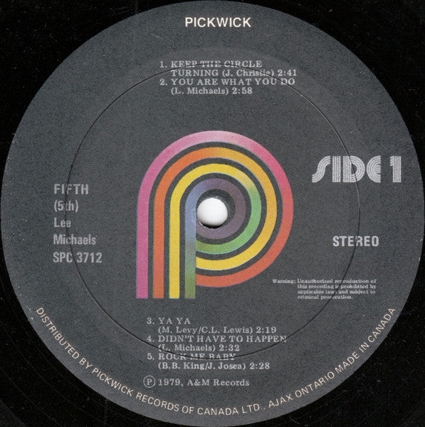 Lee Michaels – 5th - 1979- Classic Rock (Vinyl)