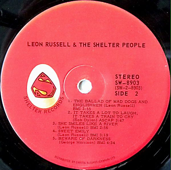 Leon Russell – Leon Russell And The Shelter People -1971- Folk Rock, Classic Rock (vinyl)