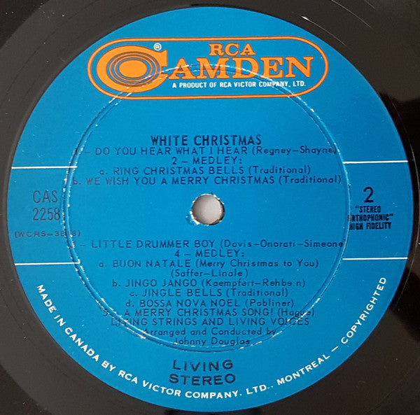 White Christmas - Living Strings & Living Voices – 1968- Chrisytmas, Jazz ,Easy Listening (Vinyl) Mint copy