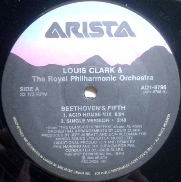 Louis Clark & The Royal Philharmonic Orchestra Beethoven's Fifth 1989-Electronic Style: Acid House (Vinyl)