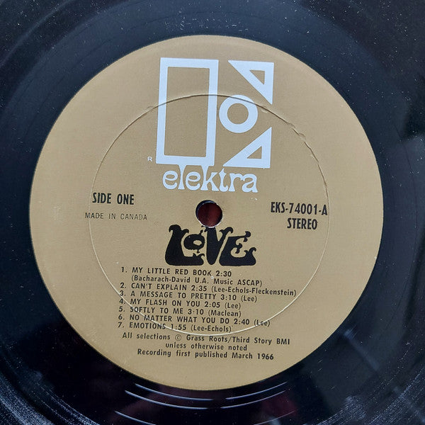Love – Love - Garage Rock, Psychedelic Rock, Folk Rock ( Rare Vinyl)