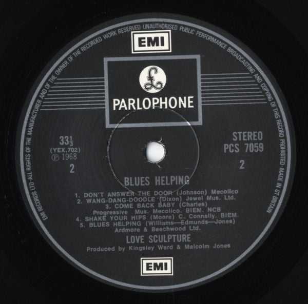 Love Sculpture – Blues Helping - Rock Style: Blues Rock - 1968-Rock Style: Blues Rock (Rare Vinyl) NMint !