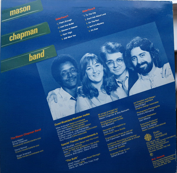 Mason Chapman Band Selftitled -1982- Jazz , Blues , Maritime ( Vinyl )