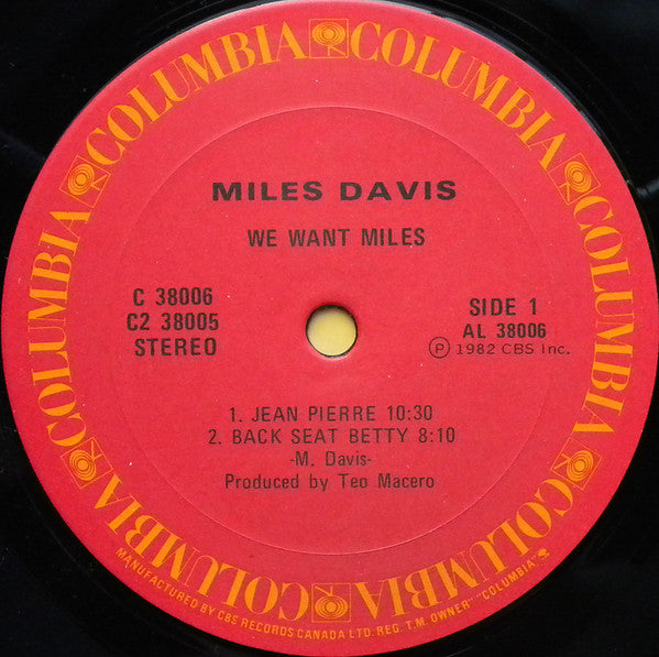Miles Davis – We Want Miles - 2LP - 1982-Jazz Style: Fusion ( Vinyl ) Mint