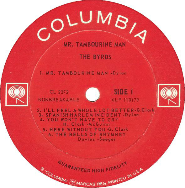 The Byrds – Mr. Tambourine Man – 1965 – Folk Rock (Vinyl)